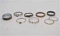 9 SIZE 6 FASHION RINGS SOME STACKABLE
