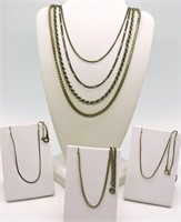 7 CHAIN STYLE FASHION NECKLACES