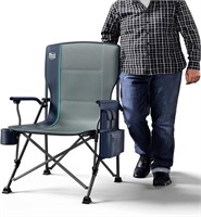 *Oversized Folding Camping Chair, Gray*