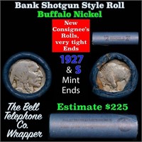 Buffalo Nickel Shotgun Roll in Old Bank Style 'Bel