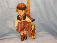 2 Scottish style dolls