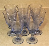 Set of 8 Blue Stem Glasses