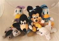 Lot of Disney Stuffed Animals & Pound Puppies