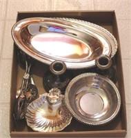 Tray Lot of Assorted Silver Plated Items