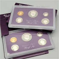 2- 1984 UNITED STATES PROOF SETS