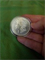 1921 D Morgan silver dollar