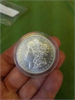 1878 s Morgan silver dollar