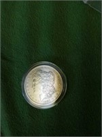 1881 Morgan silver dollar