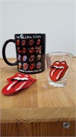 Rolling Stones Mug, Shot Glass & Patch