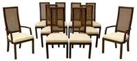 (10) HENREDON CANE BACKED DINING ARM & SIDE CHAIRS