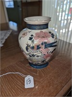 Oriental Vase Cherry Blossoms & Birds