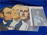 cardboard presidents, Lincoln poster 10"