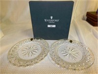 NEW IN BOX LOT OF 2 WATERFORD SNOW CRYSTALS ACCENT