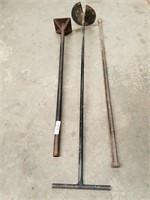 Manual Compactor, Post Hole Cleaner & Crowbar