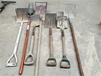 7 Assorted Shovels