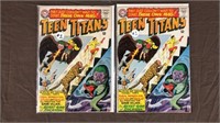 2 DC Teen Titans 12¢ #1 comic books