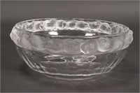 Lalique Mesanges Heavy Glass Bowl,