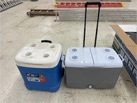 2 ROLLING COOLERS