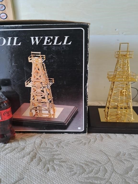 Model oil well, new in original box