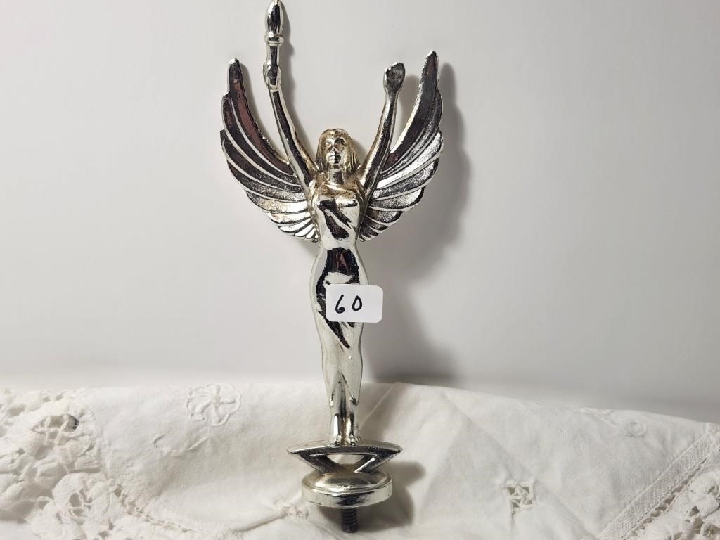 Metal winged angel (possible hood ornament etc.