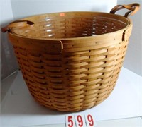 Large Round Basket with Plastic Liner