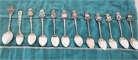 Sterling Silver Enamel Spoons