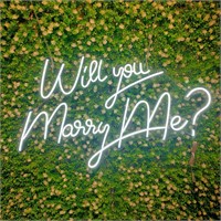 $109  'Will You Marry Me' Neon Sign, 27.5in