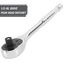 Hyper Tough Chrome 1/2" Pear Head Rachet, 5800V A3