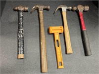 14, 15 & 18in hammers, Coleman plastic hammer