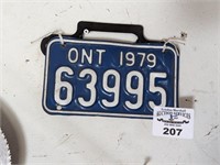 1979 motorcycle license plate