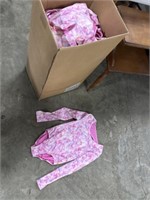 Box of little girls gymnastics uniforms (appx