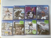 PS4 Assorted lof of Video Games