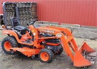 Kubota BX2200 4x4 compact diesel tractor with