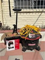 12 Gallon Craftsman Shop Vac w Extension Cord +