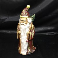 OLD WORLD POTTERY SANTA / APPROX:  9" TALL