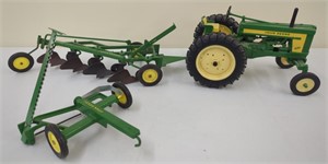 JD 620 w/4 Btm Plow & Sickle Mower 1/16