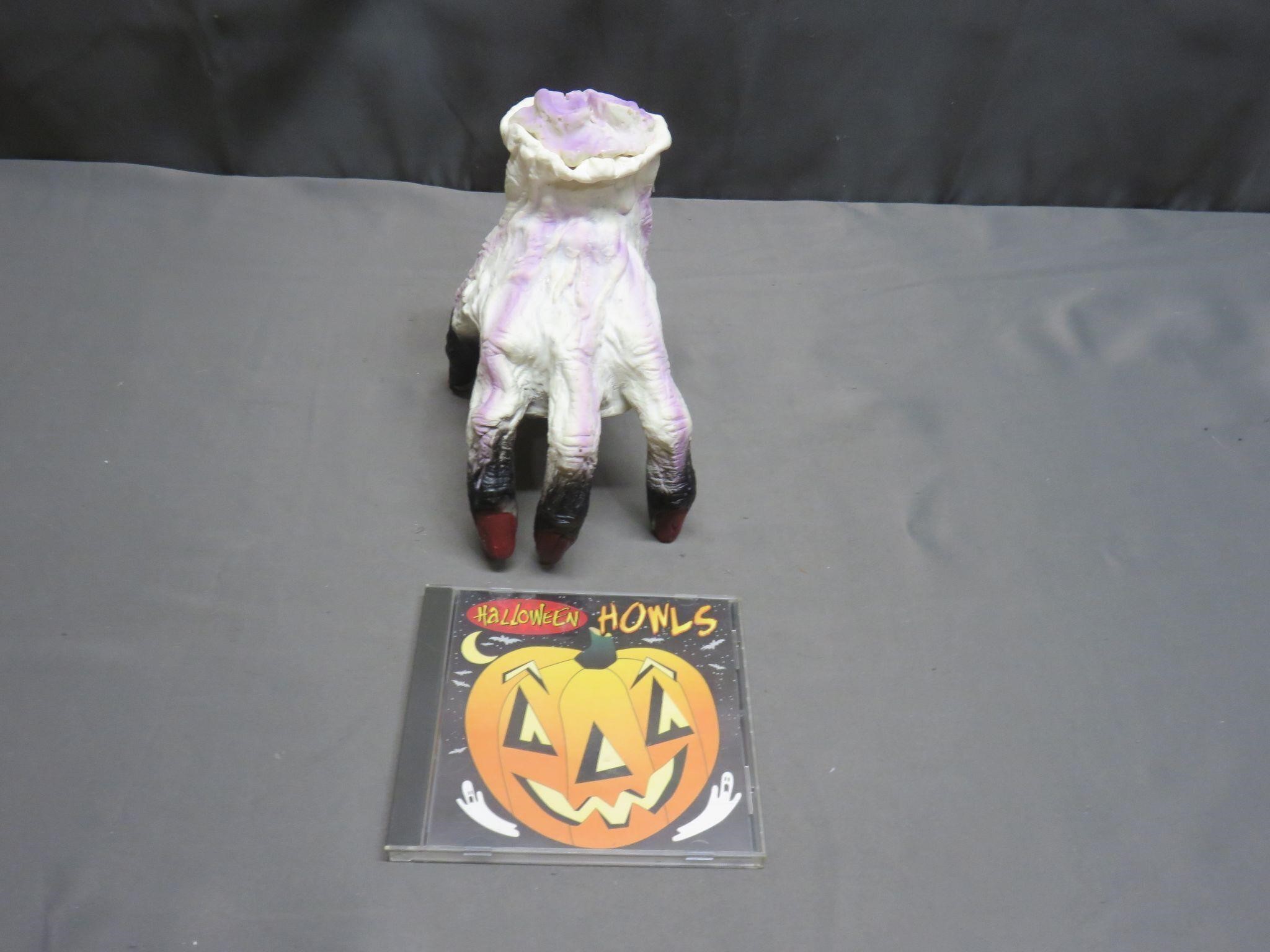 Halloween Animated Hand and CD Soundtrack