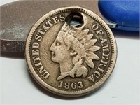OF) 1863 Indian head penny