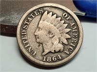 OF) 1864 Indian head penny