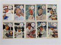 1970 Kellogg's 10 Card Lot With HOF Billy Williams