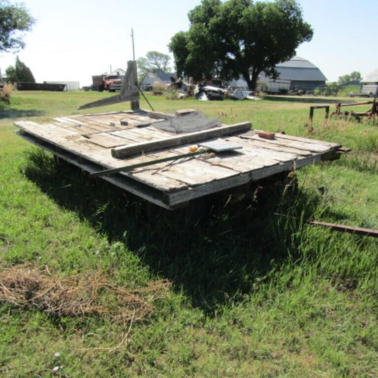 Old hay trailer
