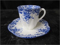 SHELLEY "DAINTY BLUE" SMALL CUP & SAUCER