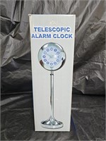 NIB Chrome Telescopic Alarm Clock