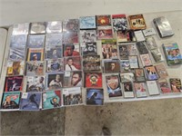 35 CDs, 19 Cassette Tapes, 2 VHS Tapes