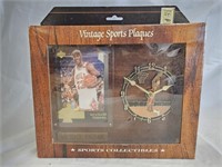 Michael Jordan Chicago Bulls Sports Clock Plaque