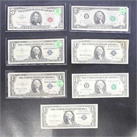 US Paper Money group of small sized silver certifi