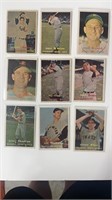 1957 Topps Lot of 9