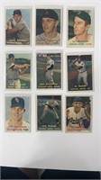 1957 Topps Lot of 9