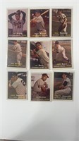 1957 Topps Lot of 9