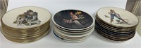 Approximately 29 Norman Rockwell Decorator Plates